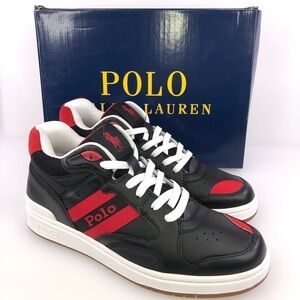 Polo Ralph Lauren Men's Court Mid Pro Sneakers Size 7.5D